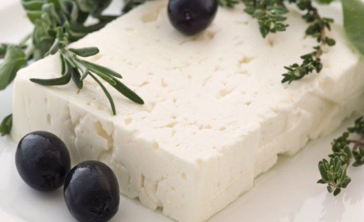 Φέτα Ένα ΠΟΠ είδωλο Άσπρο νόστιμο τυρί