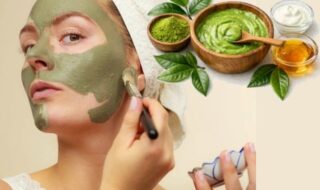 Αντιοξειδωτική μάσκα προσώπου με τσάι matcha